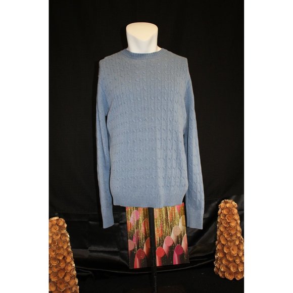 Banana Republic Cable knit sweater (Large) Light Blue - Picture 1 of 12